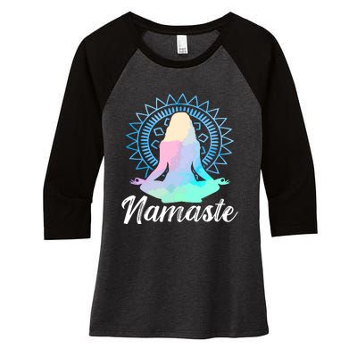 Chakras Women's Tri-Blend 3/4-Sleeve Raglan Shirt