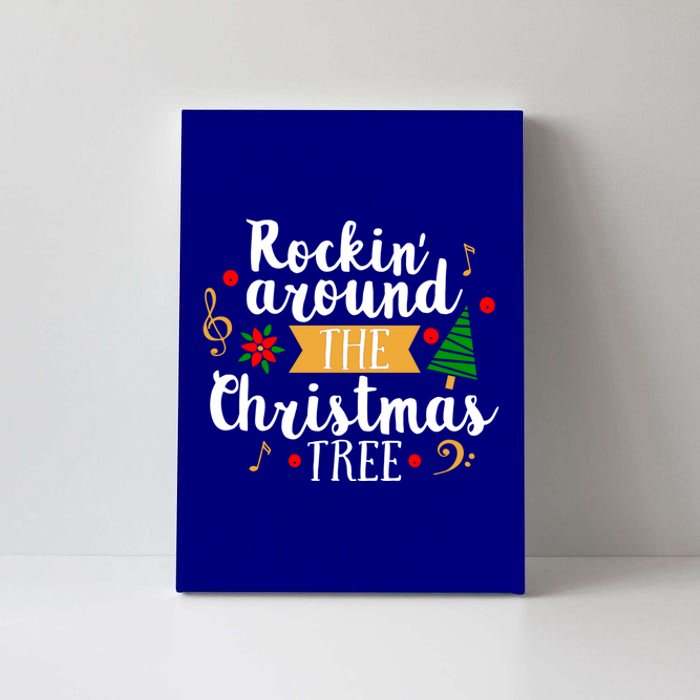 Christmas Carol Holiday Rockin Around The Christmas Tree Gift Canvas