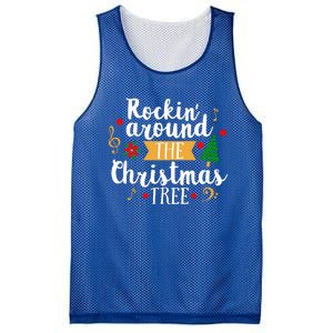 Christmas Carol Holiday Rockin Around The Christmas Tree Gift Mesh Reversible Basketball Jersey Tank