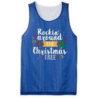 Christmas Carol Holiday Rockin Around The Christmas Tree Gift Mesh Reversible Basketball Jersey Tank