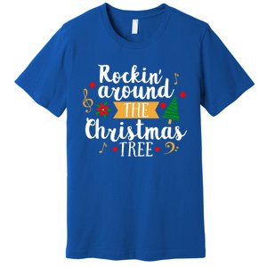 Christmas Carol Holiday Rockin Around The Christmas Tree Gift Premium T-Shirt