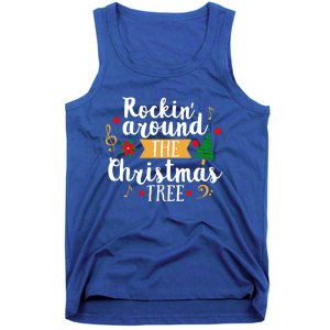 Christmas Carol Holiday Rockin Around The Christmas Tree Gift Tank Top