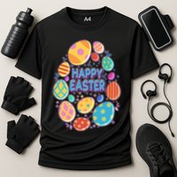Cute Colorful Happy Easter Eggs Performance Shirt