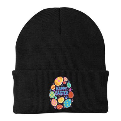 Cute Colorful Happy Easter Eggs Beanie