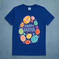 Cute Colorful Happy Easter Eggs T-Shirt