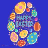Cute Colorful Happy Easter Eggs T-Shirt