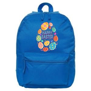 Cute Colorful Happy Easter Eggs 16 in Basic Backpack