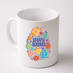 Cute Colorful Happy Easter Eggs Coffee Mug