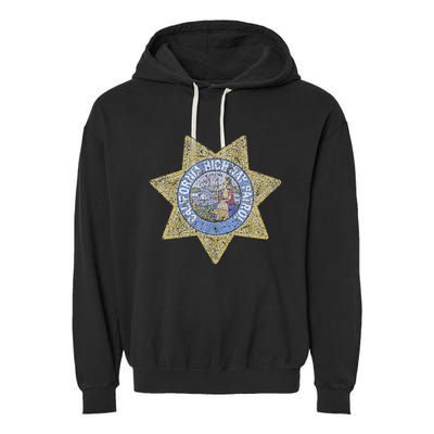 Chp California Highway Patrol Safety Service And Security Garment-Dyed Fleece Hoodie