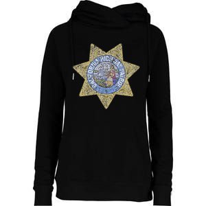 Chp California Highway Patrol Safety Service And Security Womens Funnel Neck Pullover Hood