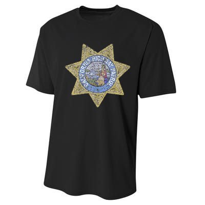 Chp California Highway Patrol Safety Service And Security Performance Sprint T-Shirt