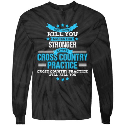 Cross Country Hoodie Funny Coach Gift XC Runner Team Tie-Dye Long Sleeve Shirt