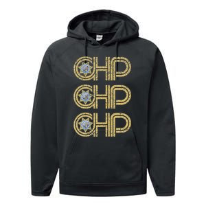 Chp California Highway Patrol Ca Police Law Enforcement Performance Fleece Hoodie