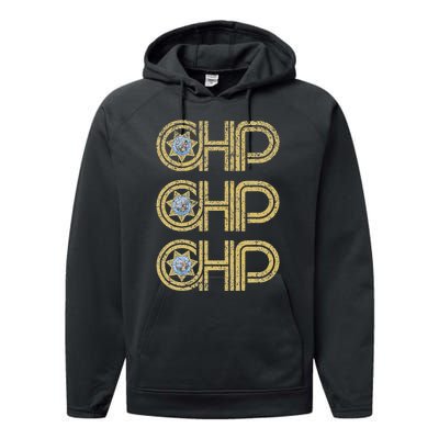 Chp California Highway Patrol Ca Police Law Enforcement Performance Fleece Hoodie