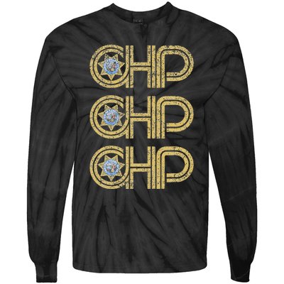 Chp California Highway Patrol Ca Police Law Enforcement Tie-Dye Long Sleeve Shirt