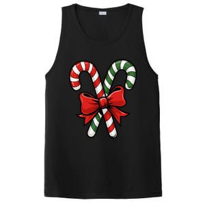 Candy Cane Holly Merry Christmas Happy Xmas Holidays PosiCharge Competitor Tank