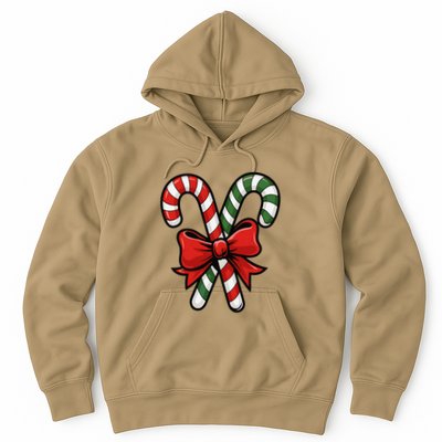 Candy Cane Holly Merry Christmas Happy Xmas Holidays Hoodie