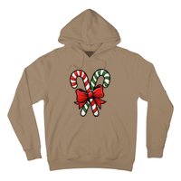 Candy Cane Holly Merry Christmas Happy Xmas Holidays Hoodie