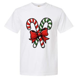 Candy Cane Holly Merry Christmas Happy Xmas Holidays Garment-Dyed Heavyweight T-Shirt