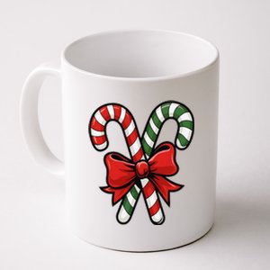 Candy Cane Holly Merry Christmas Happy Xmas Holidays Coffee Mug