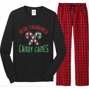 Candy Cane Holly Merry Christmas Happy Xmas Holidays Long Sleeve Pajama Set