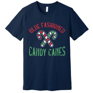 Candy Cane Holly Merry Christmas Happy Xmas Holidays Premium T-Shirt