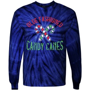 Candy Cane Holly Merry Christmas Happy Xmas Holidays Tie-Dye Long Sleeve Shirt