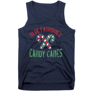 Candy Cane Holly Merry Christmas Happy Xmas Holidays Tank Top