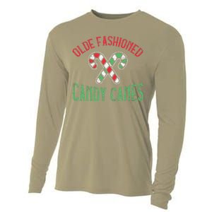 Candy Cane Holly Merry Christmas Happy Xmas Holidays Cooling Performance Long Sleeve Crew