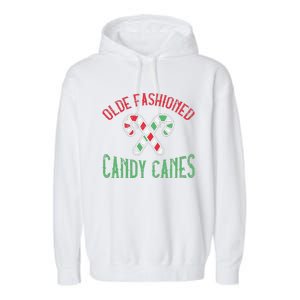 Candy Cane Holly Merry Christmas Happy Xmas Holidays Garment-Dyed Fleece Hoodie