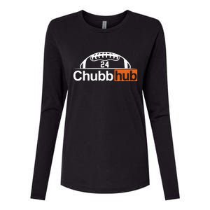 Chubbhub, Chubb Hub 24 Football Womens Cotton Relaxed Long Sleeve T-Shirt