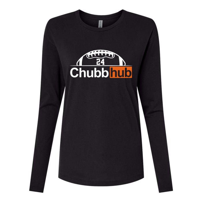 Chubbhub, Chubb Hub 24 Football Womens Cotton Relaxed Long Sleeve T-Shirt