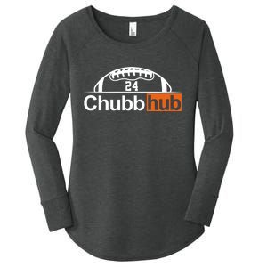 Chubbhub, Chubb Hub 24 Football Women's Perfect Tri Tunic Long Sleeve Shirt