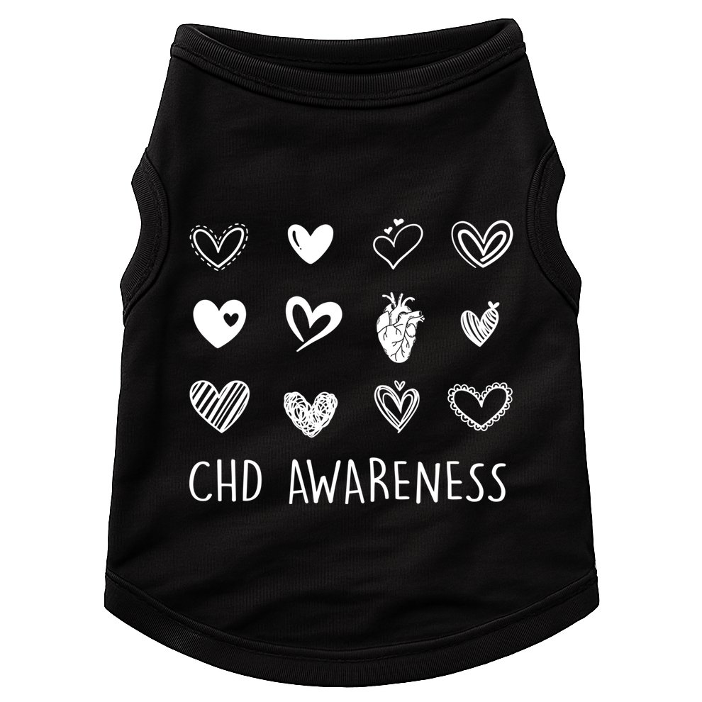 Chd Congenital Heart Disease Awareness Great Gift Doggie Tank