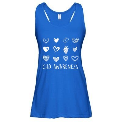 Chd Congenital Heart Disease Awareness Great Gift Ladies Essential Flowy Tank