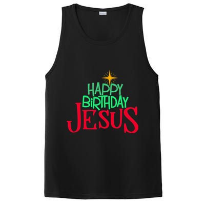 Christian Christmas HAPPY BIRTHDAY JESUS Women Men Kids Gift PosiCharge Competitor Tank