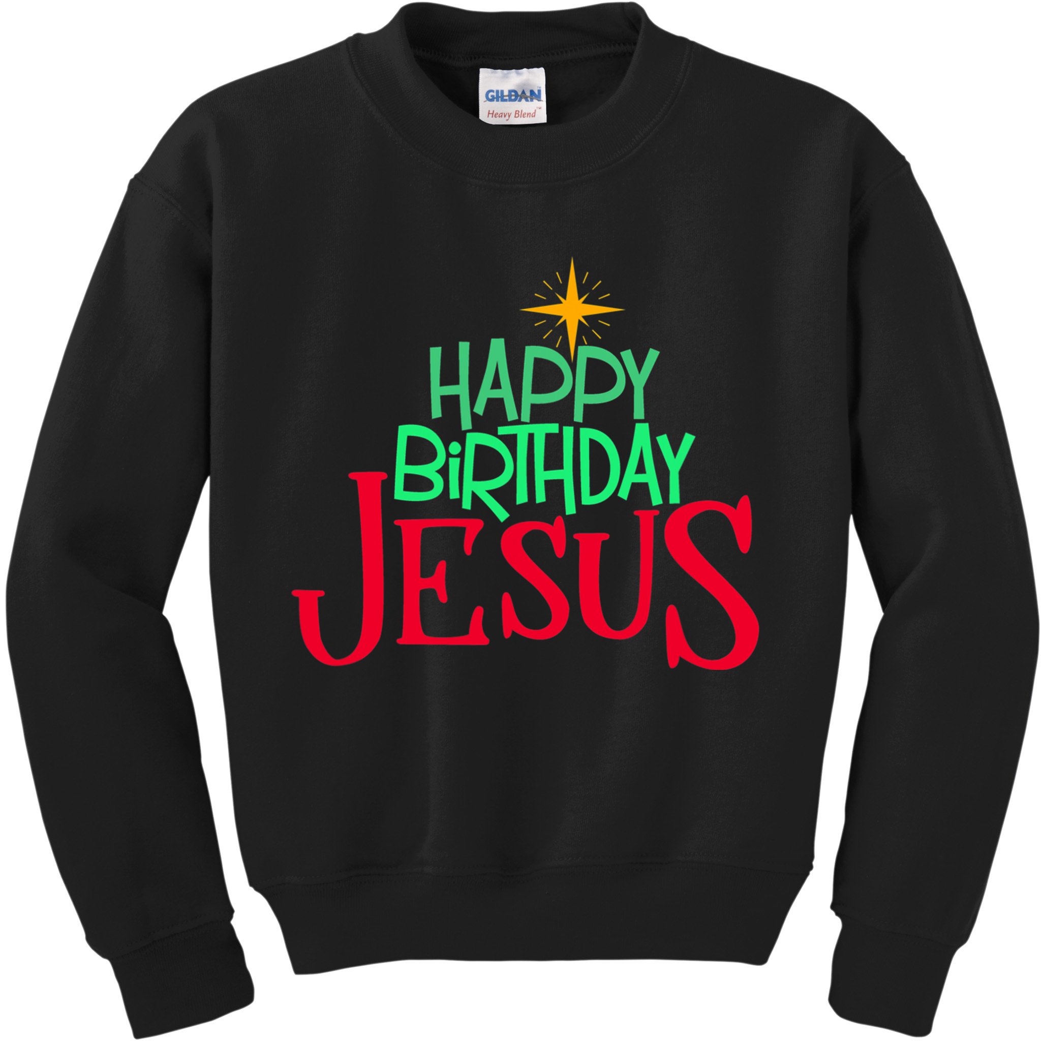 Christian Christmas HAPPY BIRTHDAY JESUS Women Men Kids Gift Kids Sweatshirt