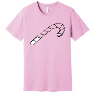 Candy Cane Hand Drawn Funny Christmas Premium T-Shirt