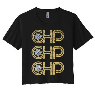 Chp California Highway Patrol Ca Police Law Enforcement Women's Crop Top Tee