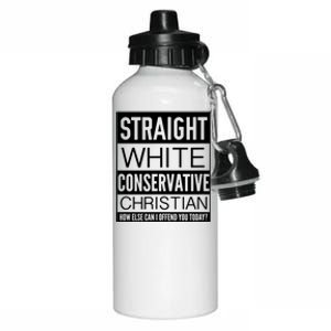 Conservative Christian How Can I Offend You Today Aluminum Water Bottle