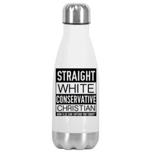 Conservative Christian How Can I Offend You Today Stainless Steel Insulated Water Bottle