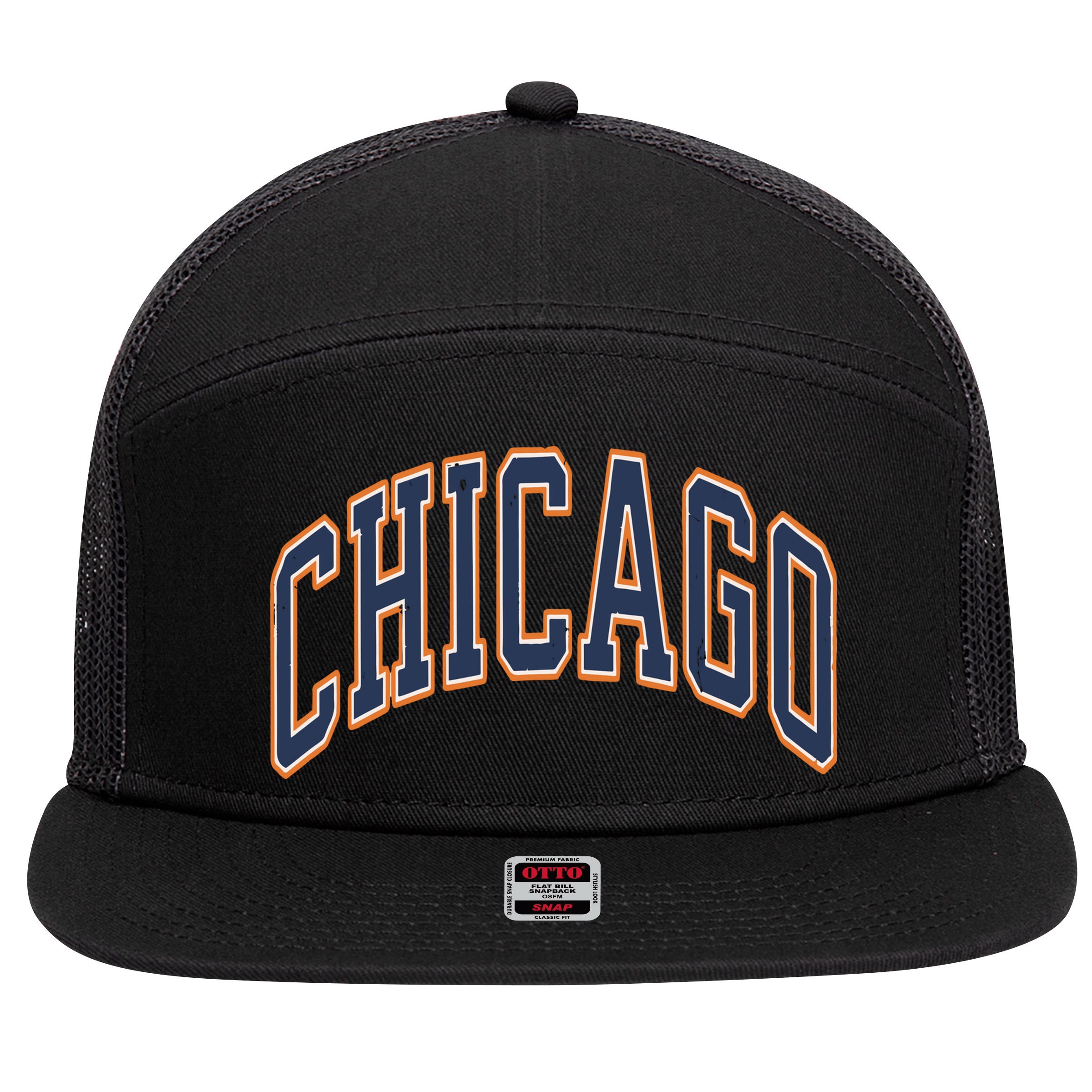 Chicago 7 Panel Mesh Trucker Snapback Hat