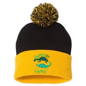 Chameleoff Pom Pom 12in Knit Beanie