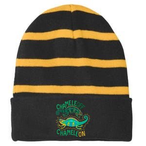 Chameleoff Striped Beanie with Solid Band