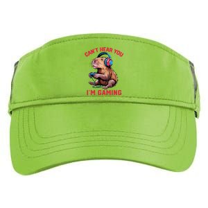 Capybara CanT Hear You IM Gaming Funny Gamer Gift Adult Drive Performance Visor