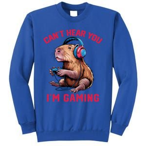 Capybara CanT Hear You IM Gaming Funny Gamer Gift Sweatshirt