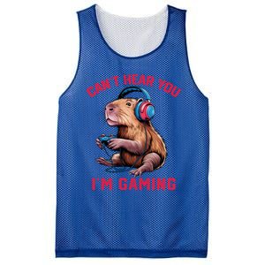 Capybara CanT Hear You IM Gaming Funny Gamer Gift Mesh Reversible Basketball Jersey Tank