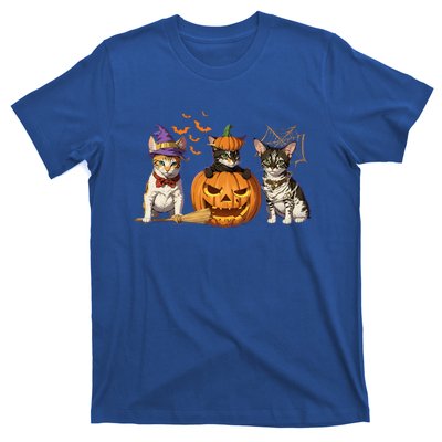 Cute Cat Halloween Witch Mummy Pumpkin Funny Cat Lover Gift T-Shirt