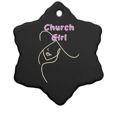 Church Ceramic Star Ornament