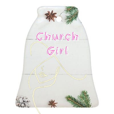 Church Ceramic Bell Ornament